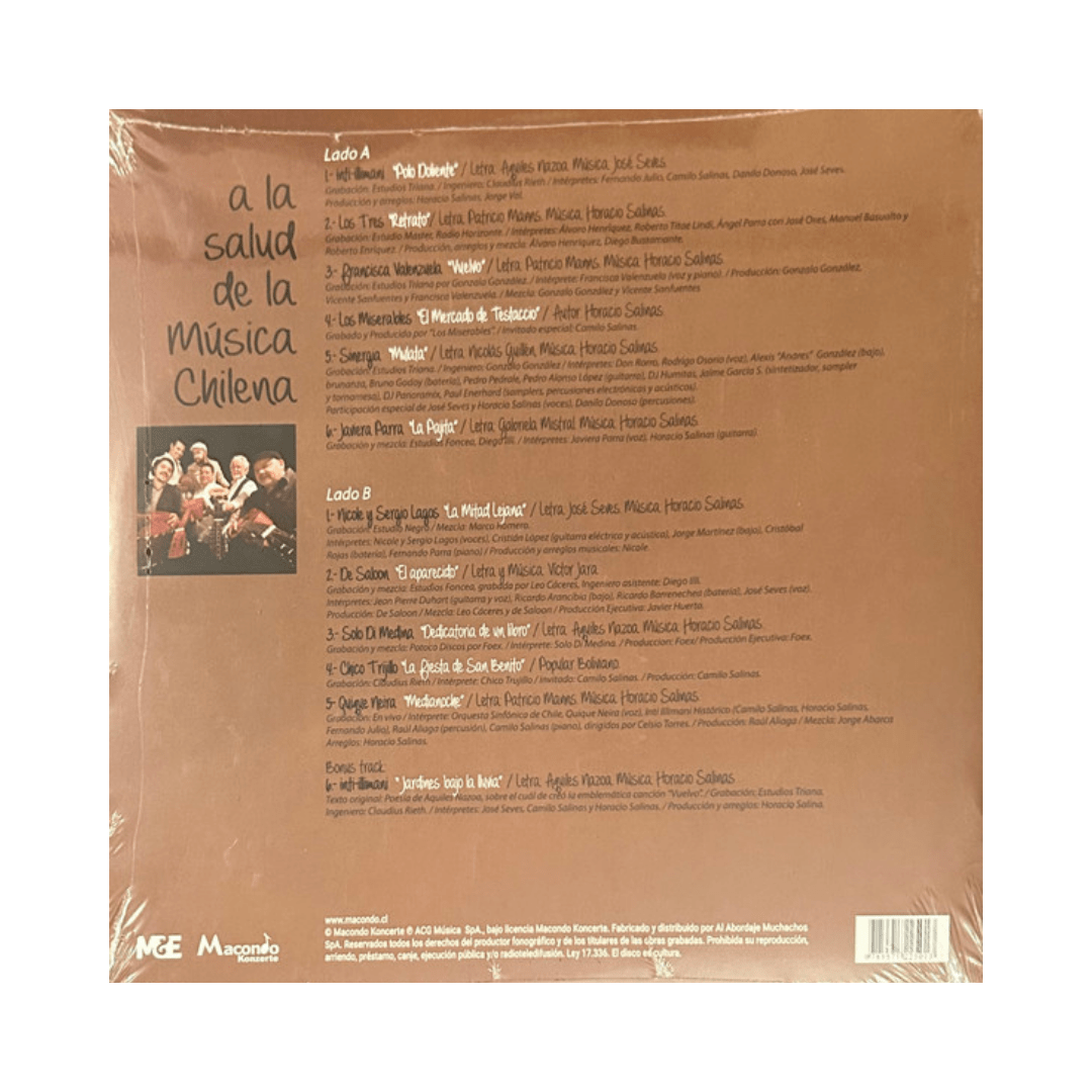 Inti Illimani Tributo A Su Música Vinilo2