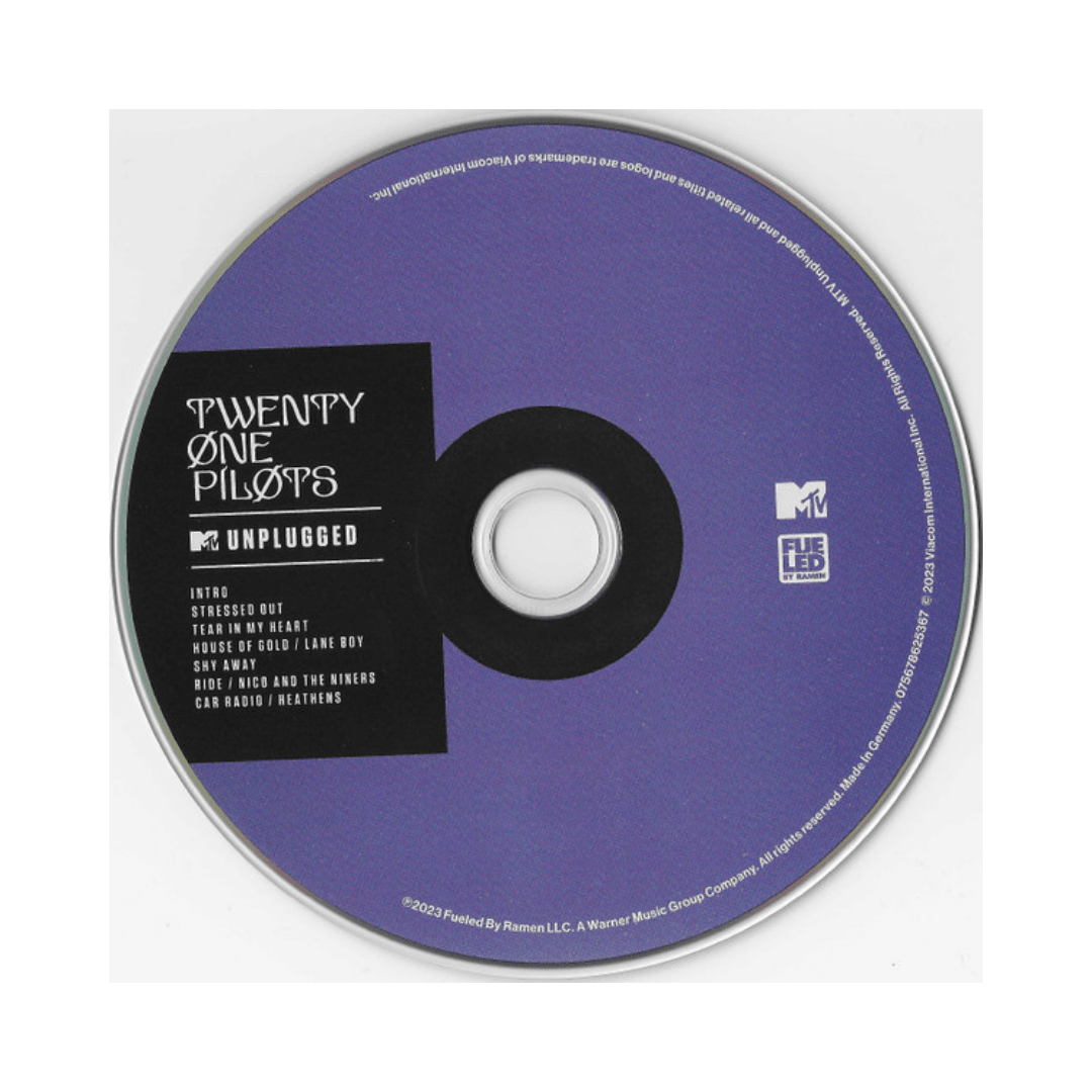 Twenty One Pilots Mtv Unplugged Digipak CD3