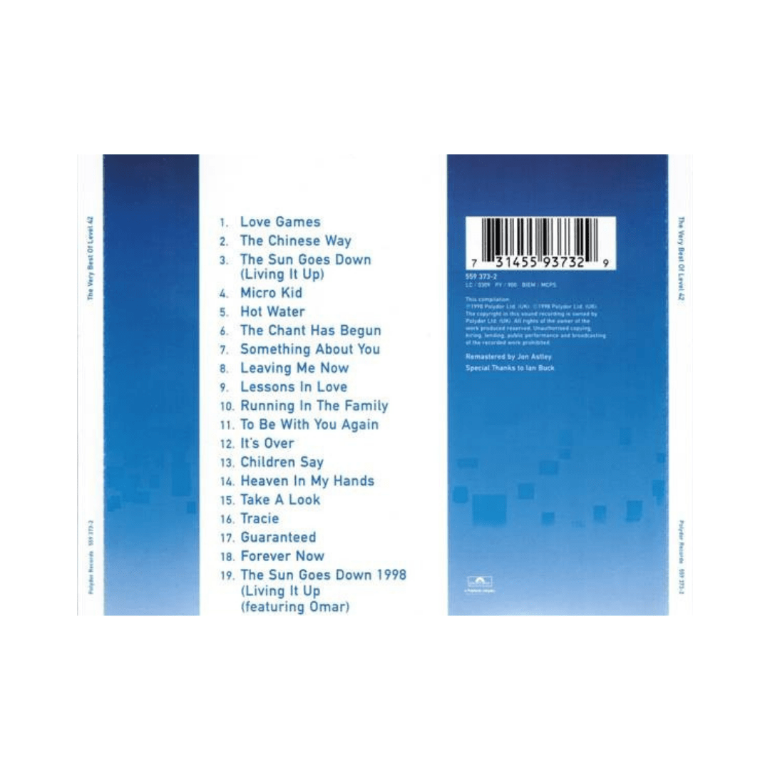 Level 42 The Very Best Of Level 42 Cd2