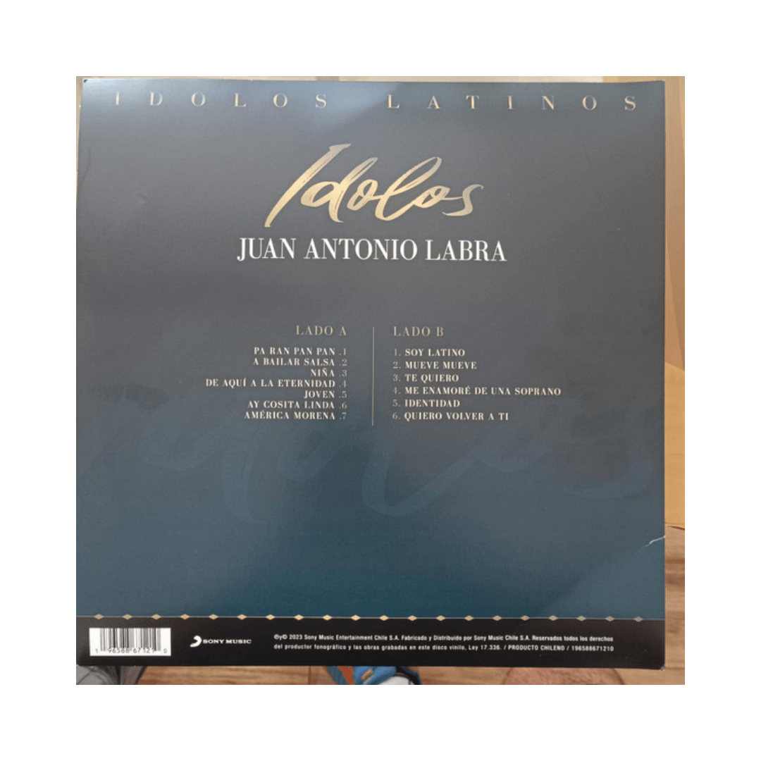Juan Antonio Labra Ídolos Latinos Vinilo2