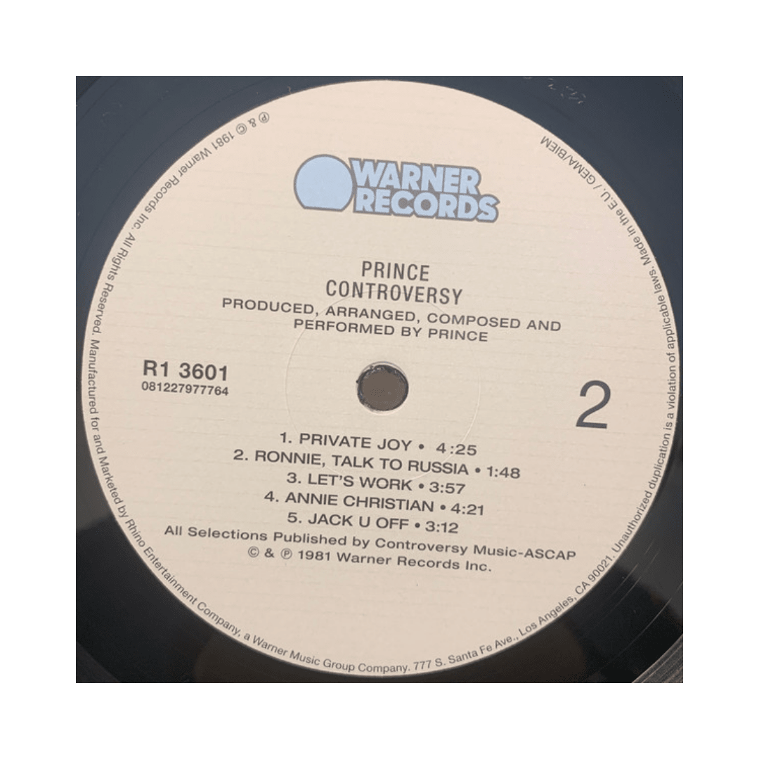 Vinilo Prince Controversy4