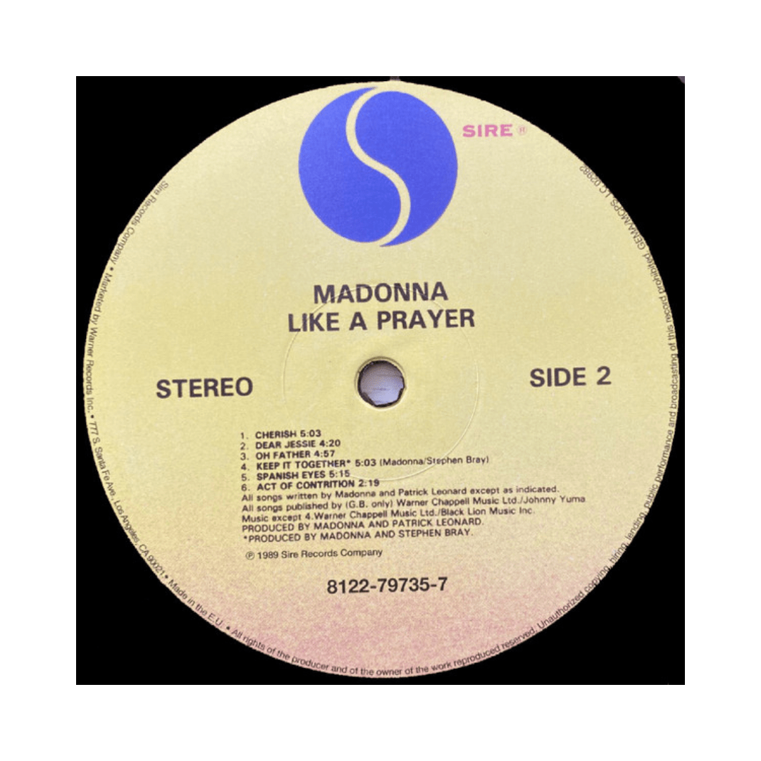 Madonna Like A Prayer Vinilo4