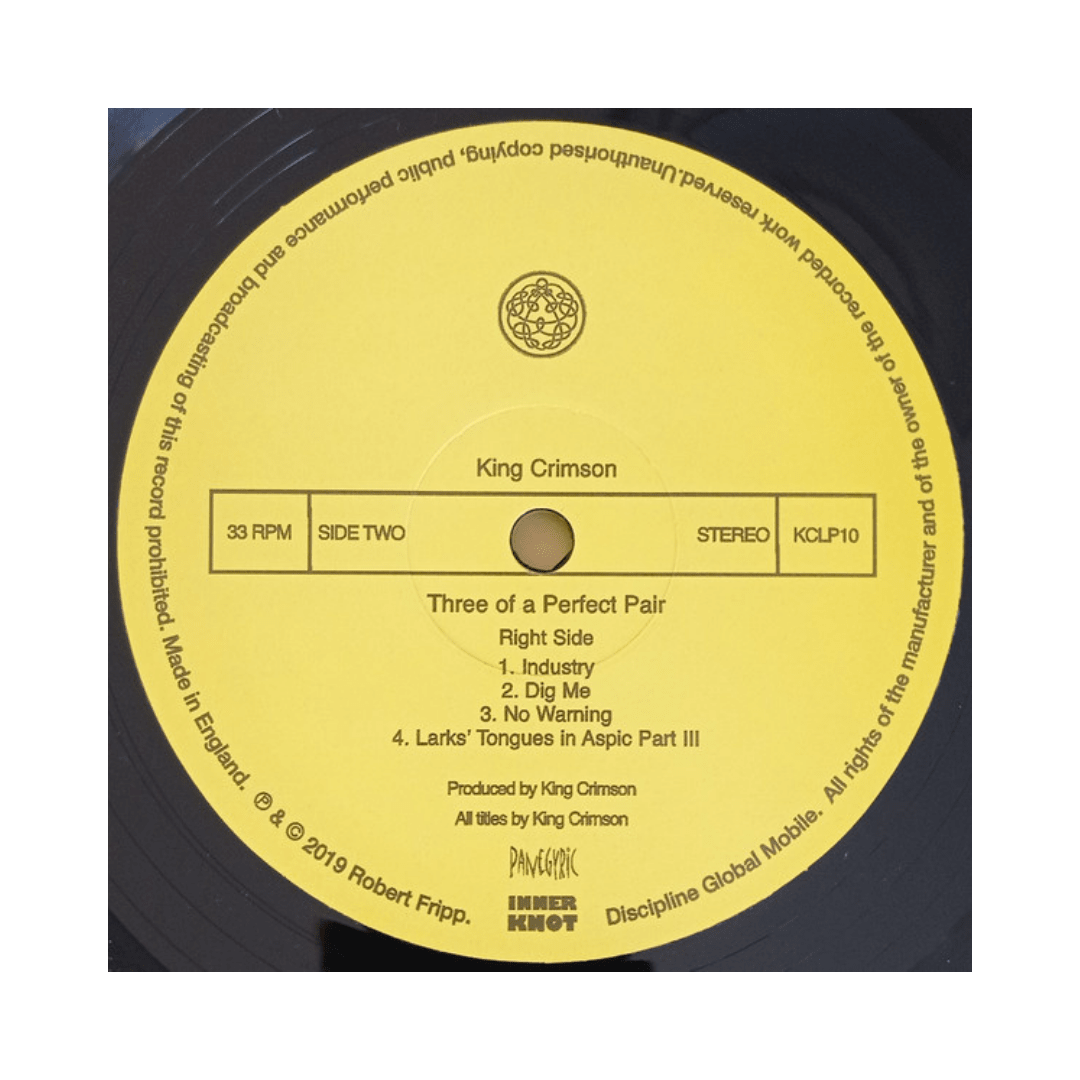 King Crimson Three Of A Perfect Pair Vinilo5