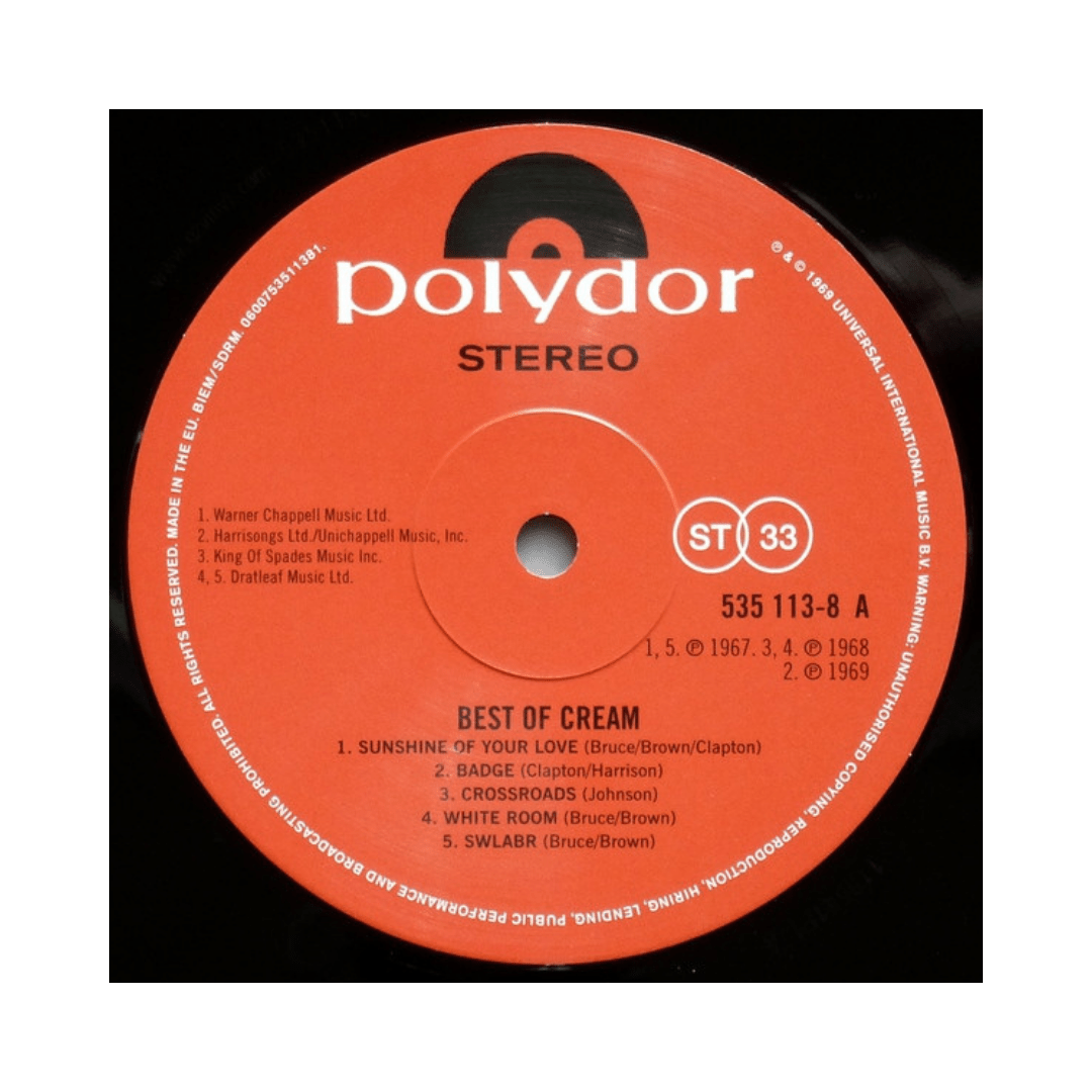 Cream Best Of Cream Vinilo3