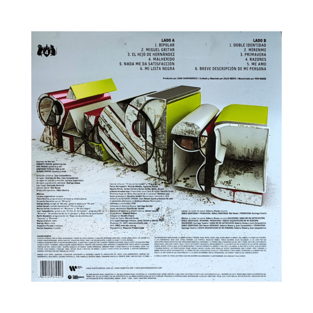 El Cuarteto De Nos Bipolar Vinilo2