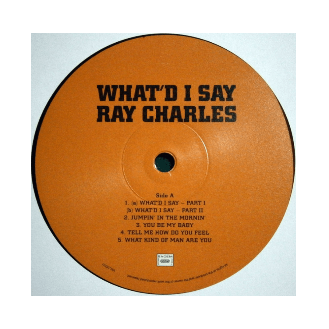 Vinilo Ray Charles What'd I Say3