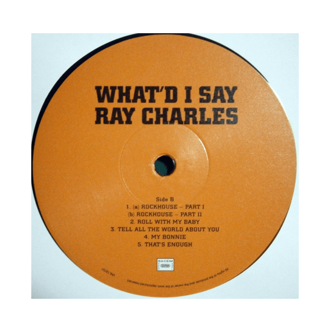 Vinilo Ray Charles What'd I Say4