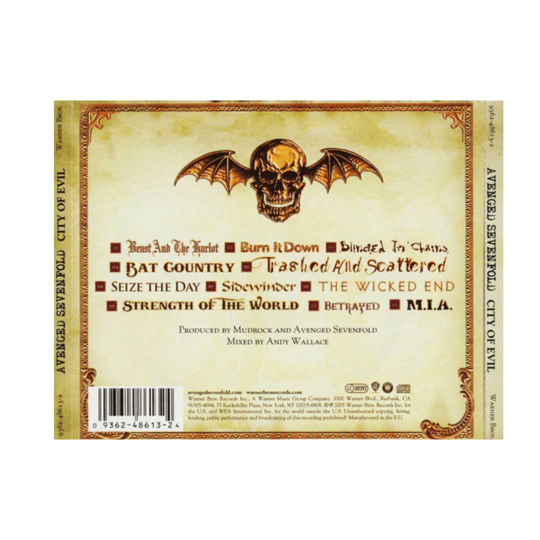 Avenged Sevenfold City Of Evil CD2