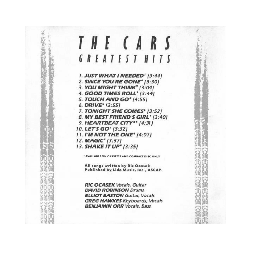 Cd The Cars The Cars Greatest Hits3
