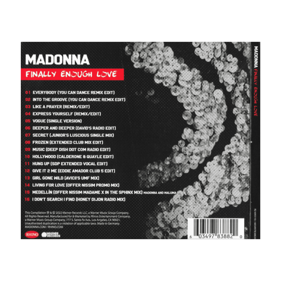 Madonna Finally Enough Love CD3