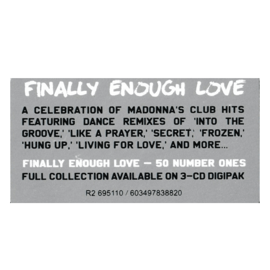 Madonna Finally Enough Love CD2