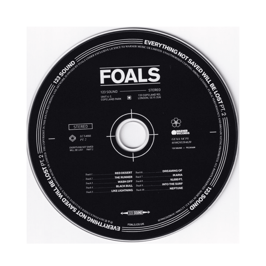 Foals Everything Not Saved Will Be Lost Part 2 CD3