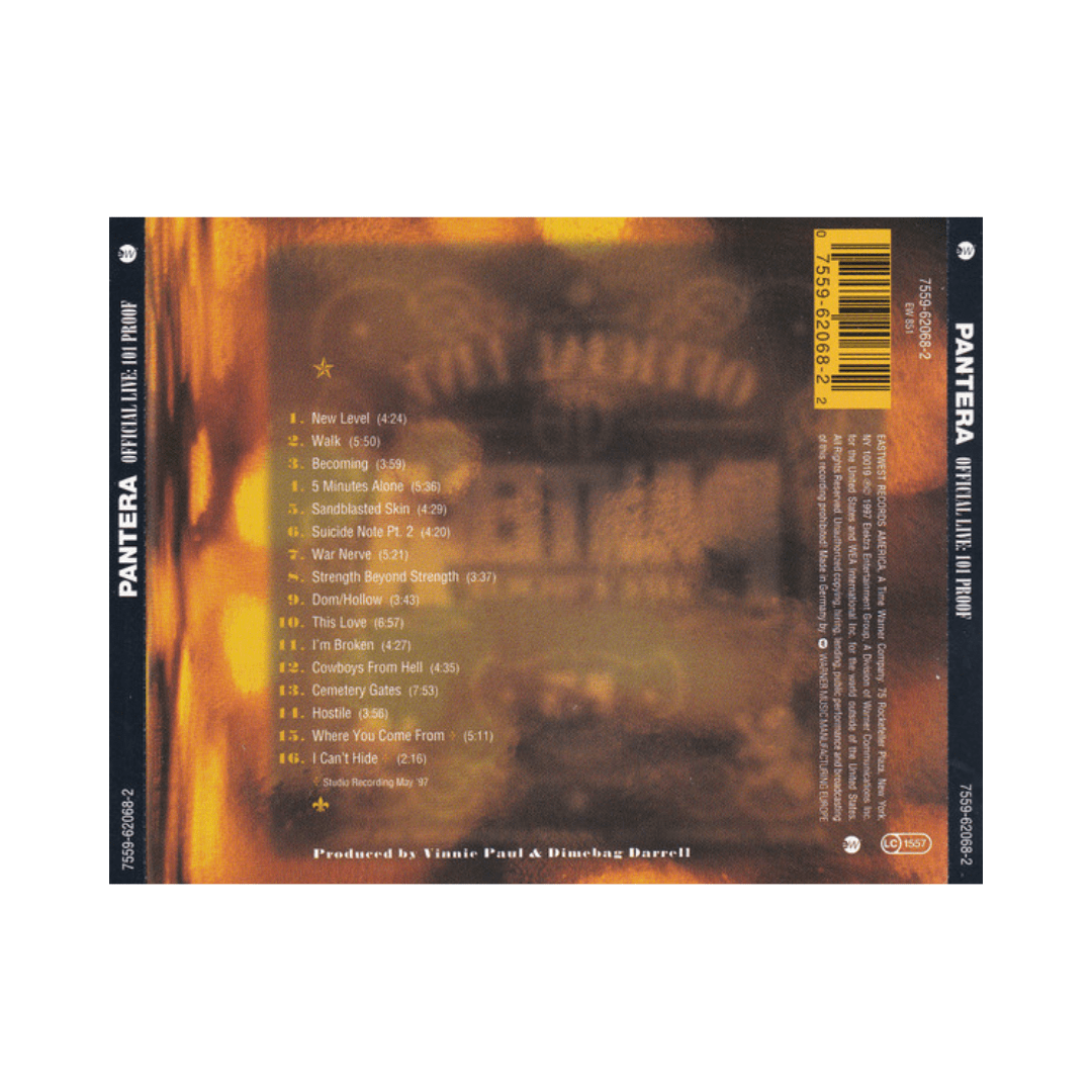 Pantera Official Live: 101 Proof cd2