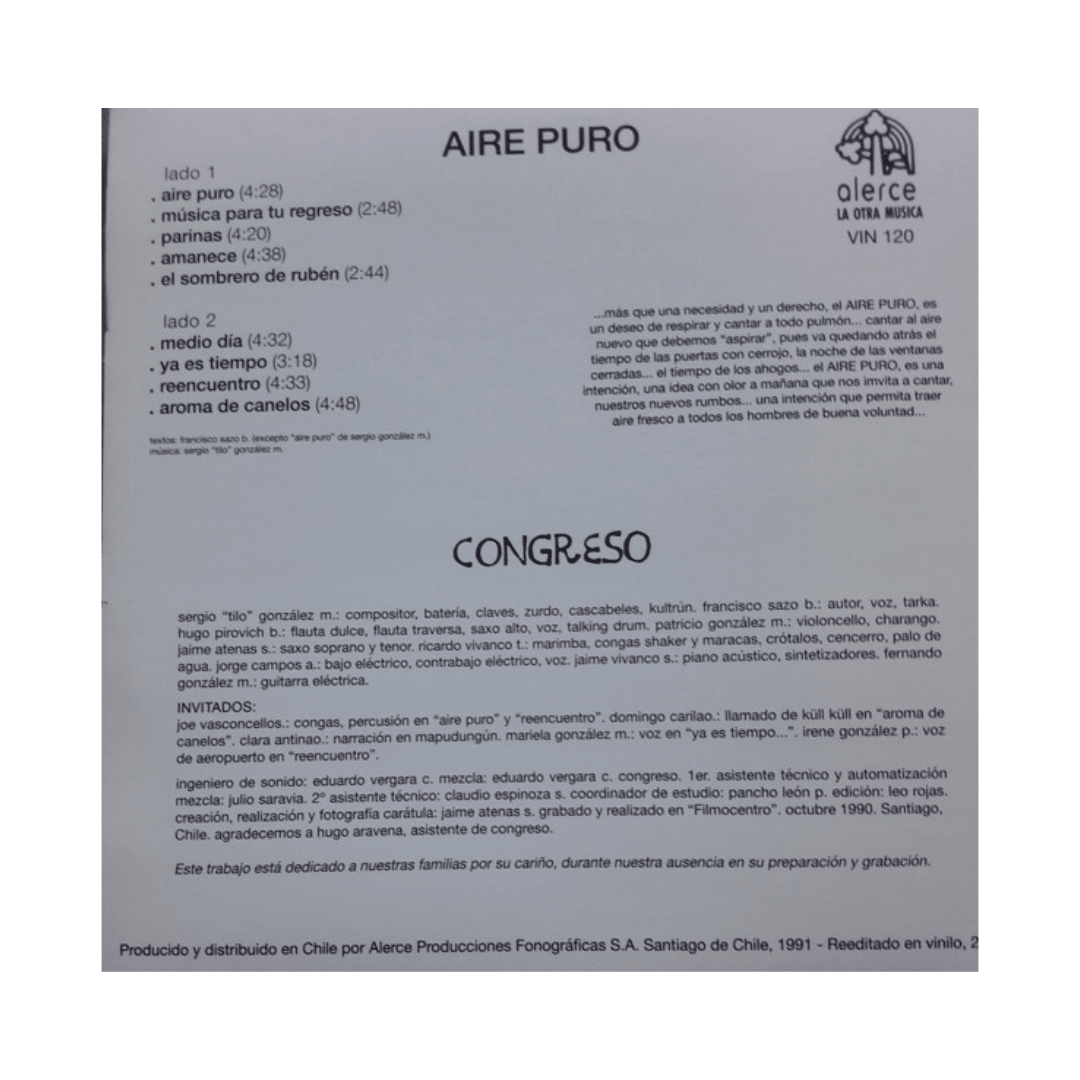 Congreso Aire Puro Vinilo2