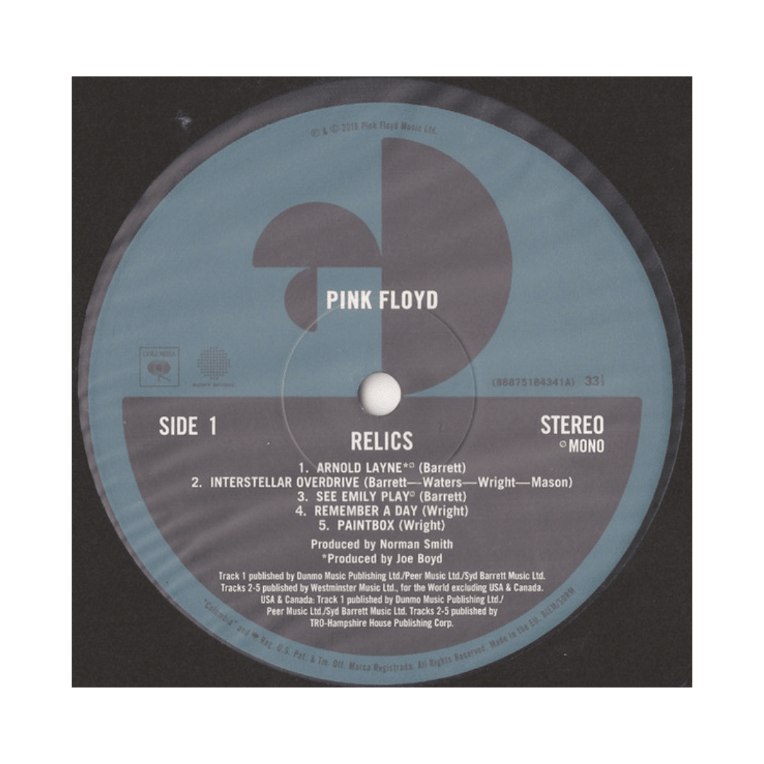 Pink Floyd Relics Vinyl 3