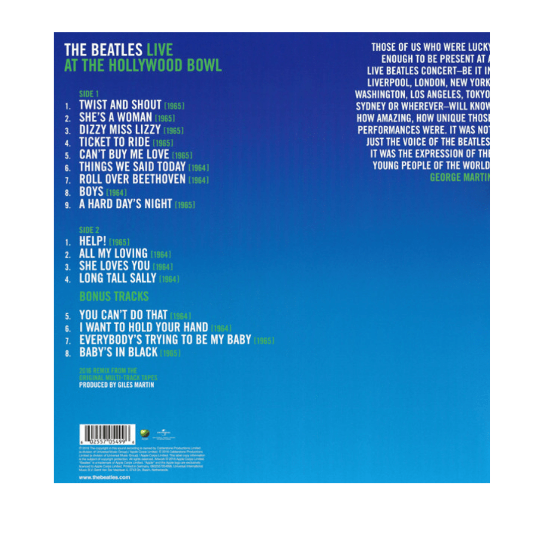The Beatles Live At The Hollywood Bowl Vinilo2