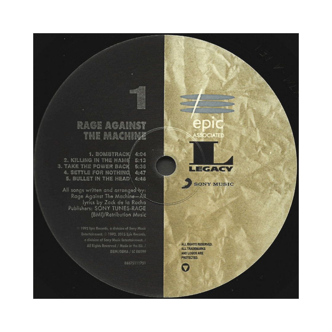 Rage Against The Machine Vinilo3