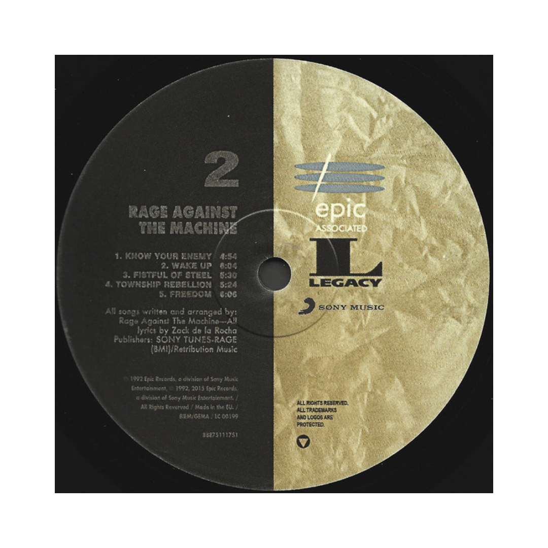 Rage Against The Machine Vinilo4