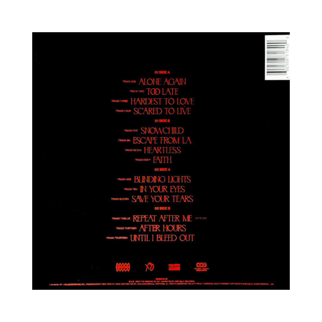 The Weeknd After Hours Vinilo2