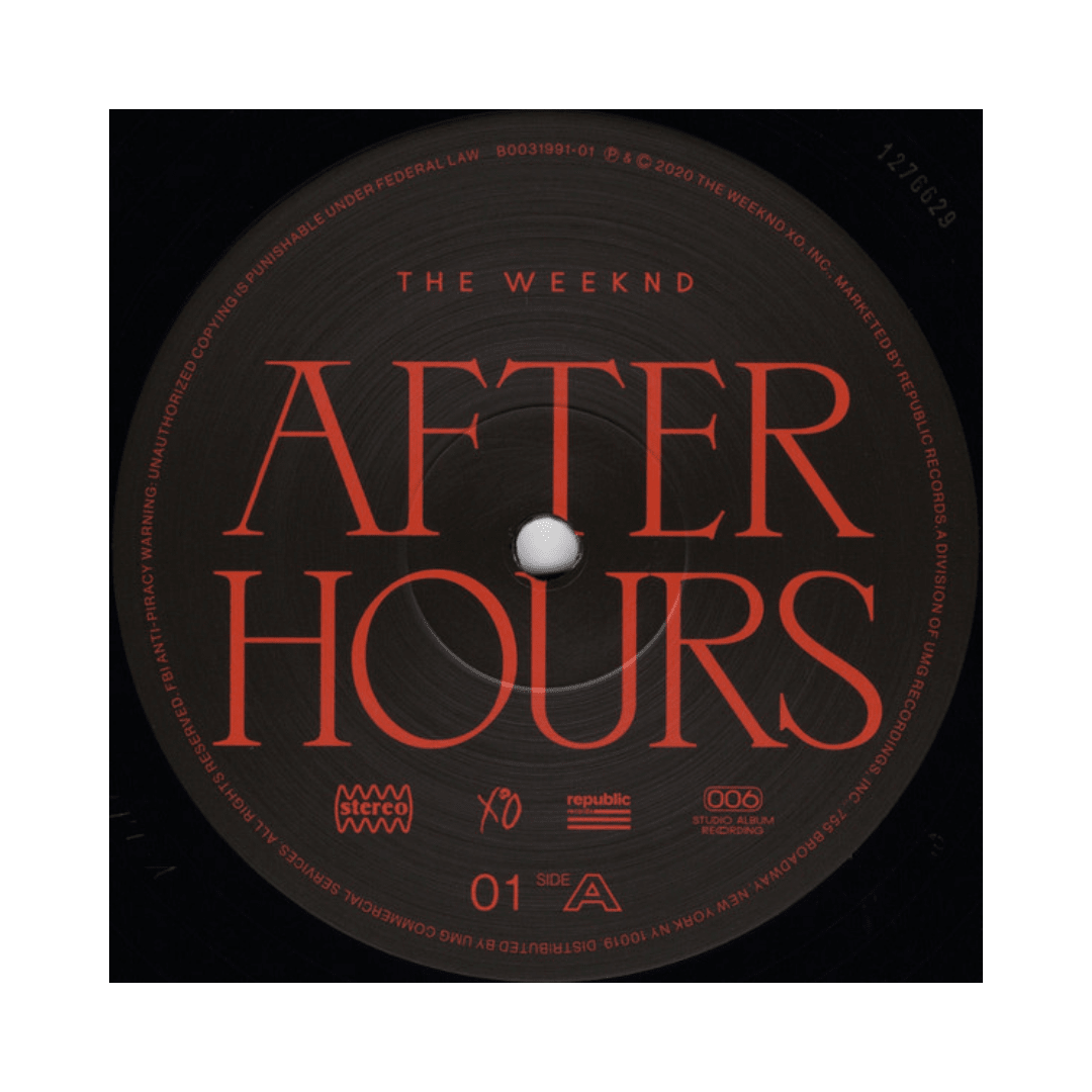 The Weeknd After Hours Vinilo3