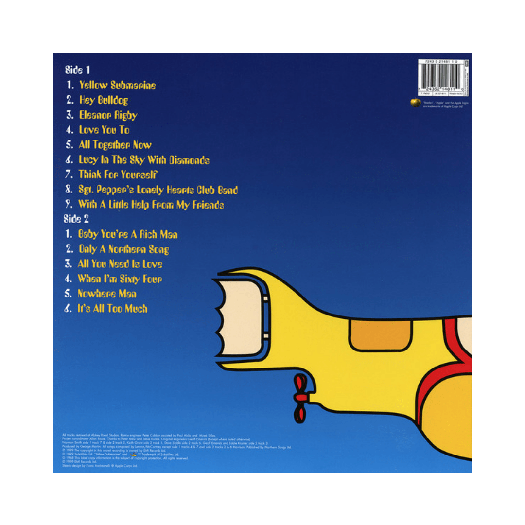 The Beatles Yellow Submarine Songtrack Vinilo2
