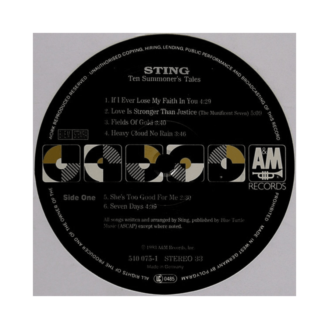 Sting Ten Summoner's Tales Vinilo3