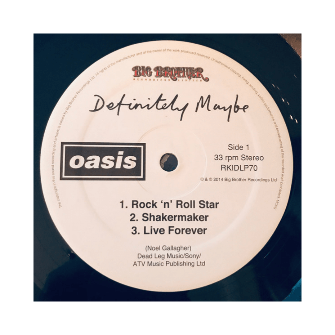 OASIS DEFINITELY MAYBE Vinilo3
