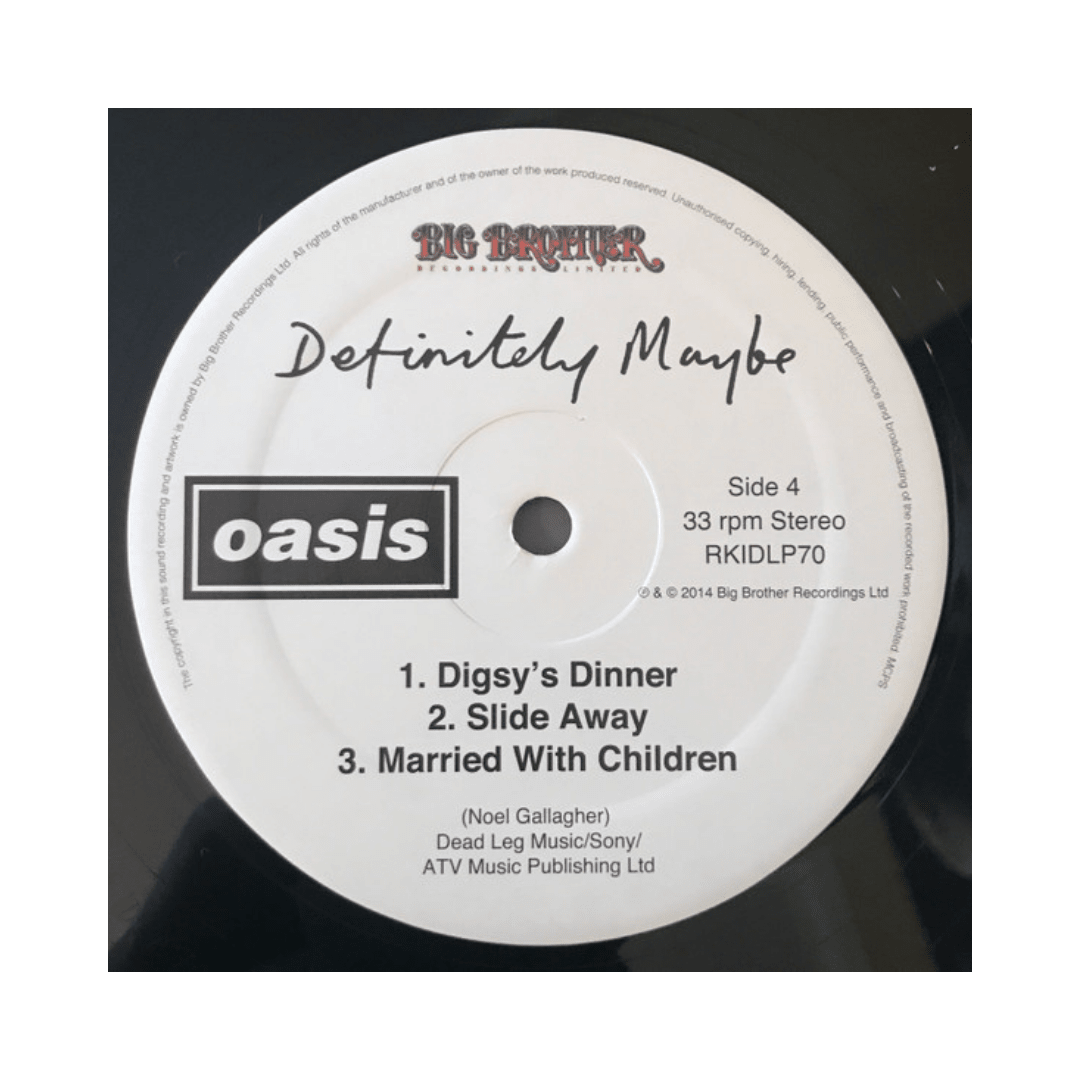 OASIS DEFINITELY MAYBE Vinilo6