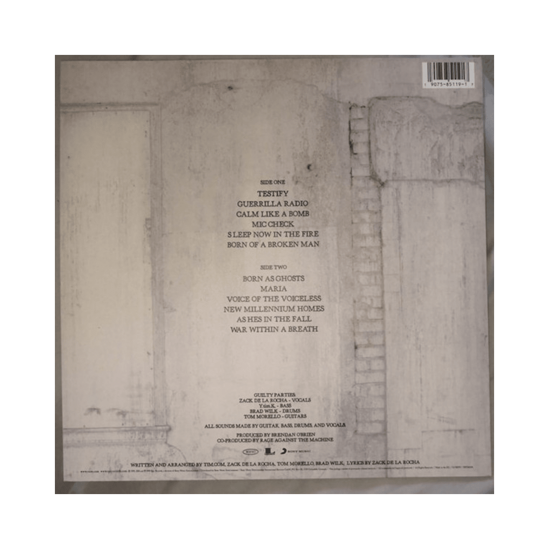 Vinilo RAGE AGAINST THE MACHINE BATTLE OF LOS ANGELES (180G VINYL)2