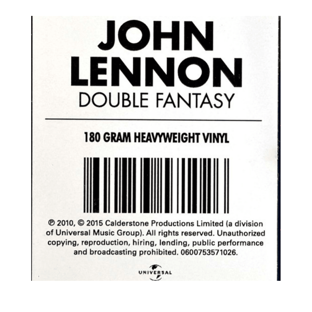 Vinilo John Lennon & Yoko Ono Double Fantasy3