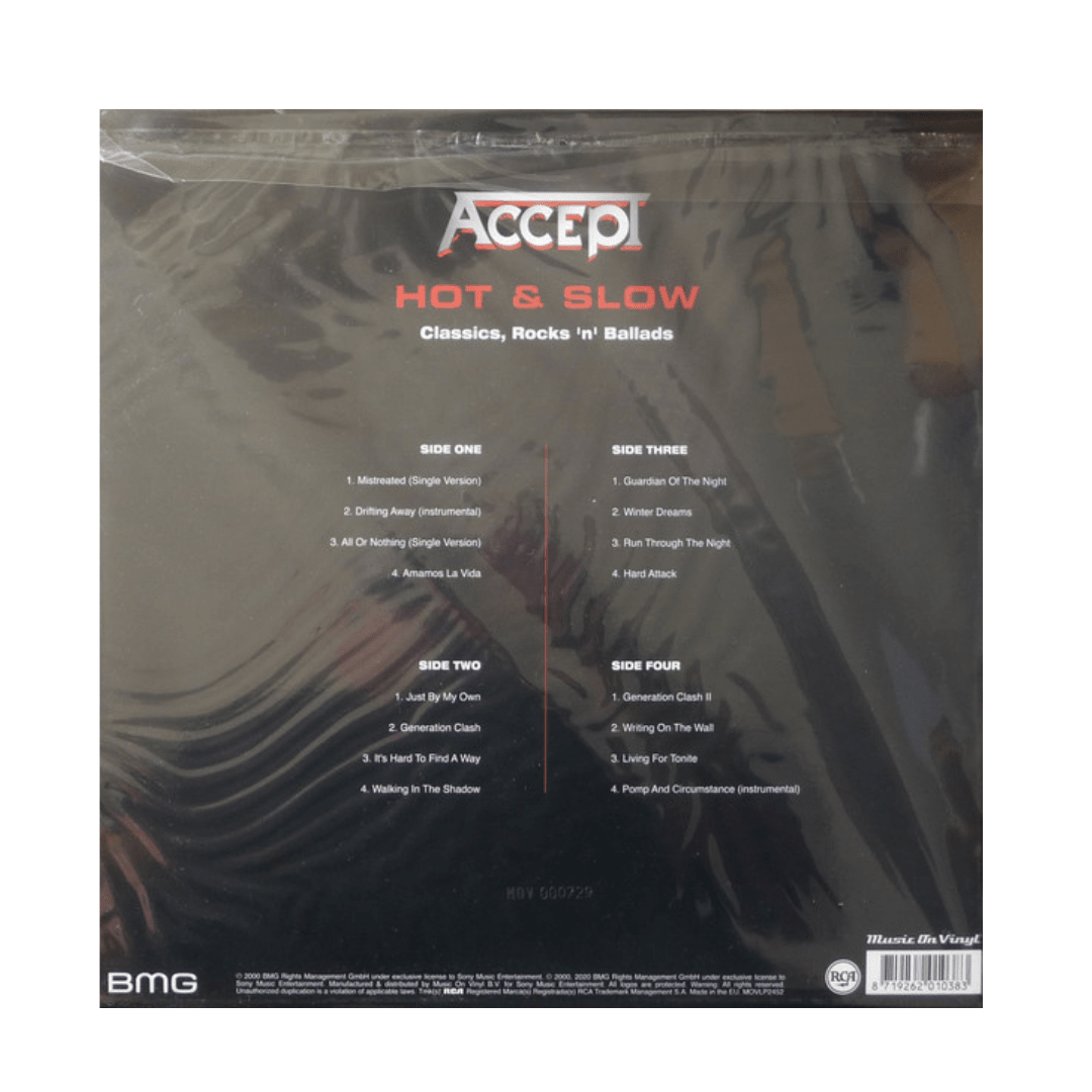 Accept Classics, Rocks 'n' Ballads Hot & Slow Vinilo2