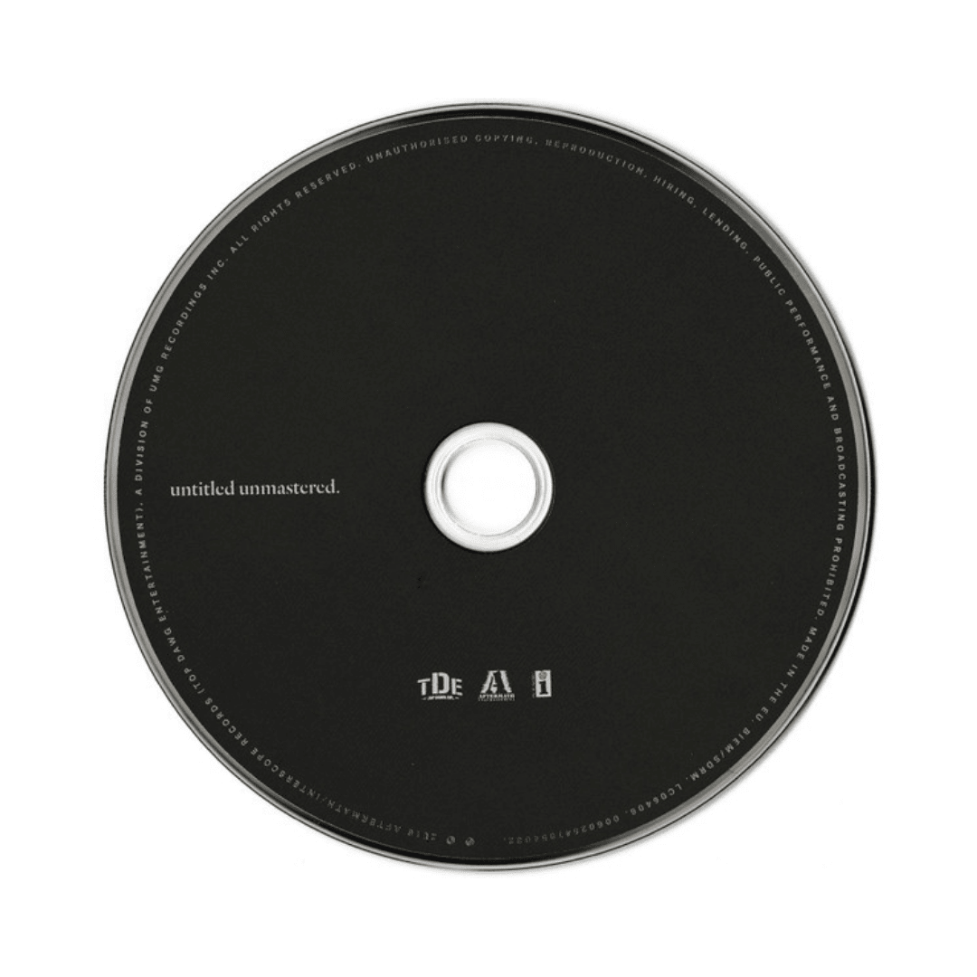 Kendrick Lamar Untitled Unmastered CD3