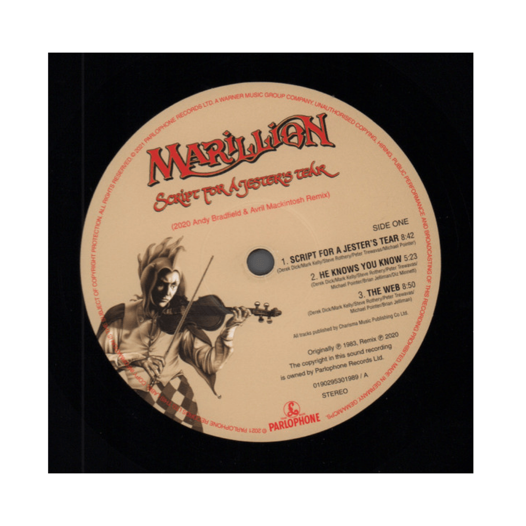 Marillion Script For A Jester's Tear (2020 Remix) Vinilo3
