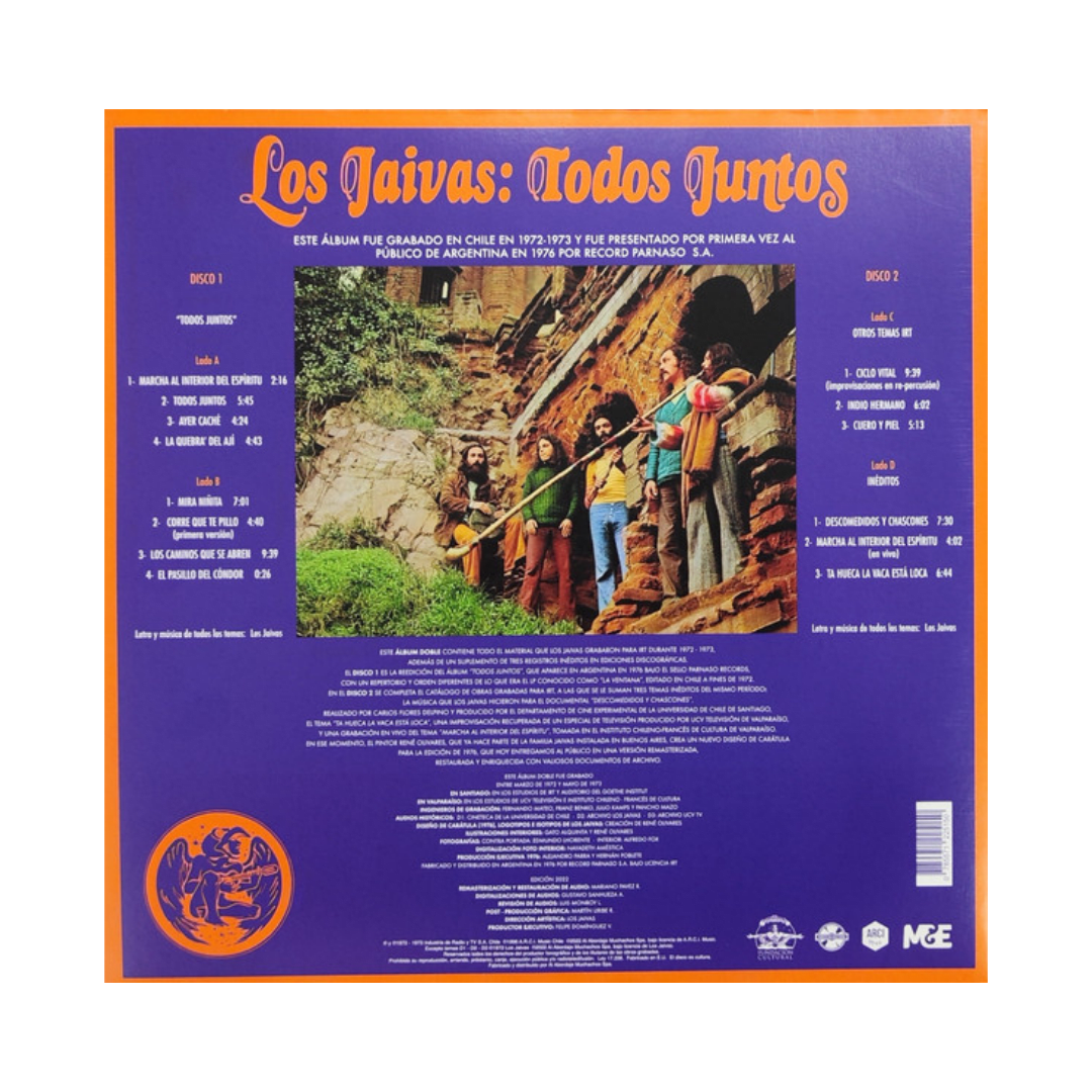 Los Jaivas Todos Juntos Vinilo2