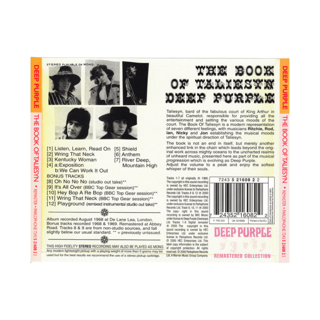 Deep Purple The Book Of Taliesyn CD2
