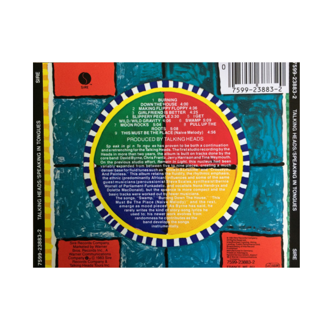 Talking Heads Speaking In Tongues CD2