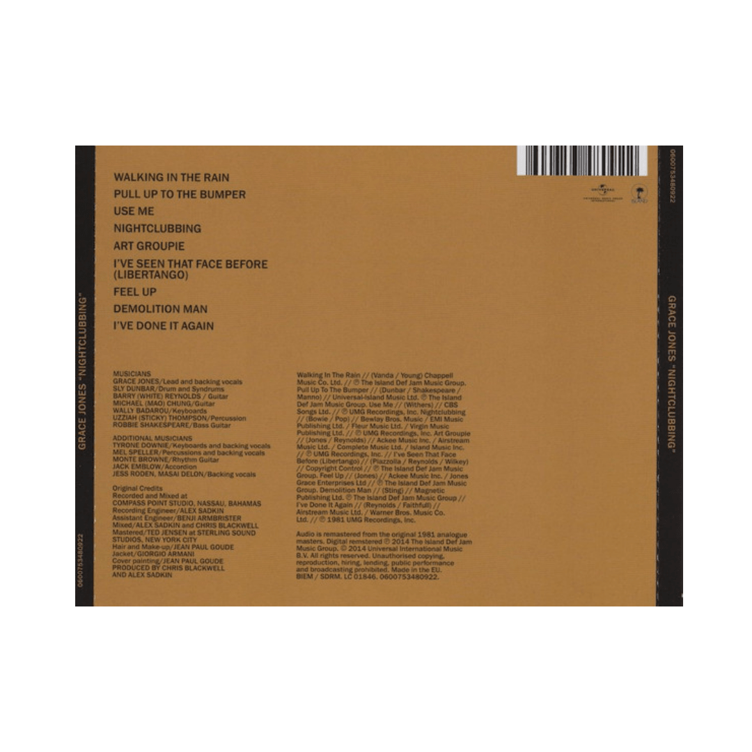 Grace Jones Nightclubbing Cd2