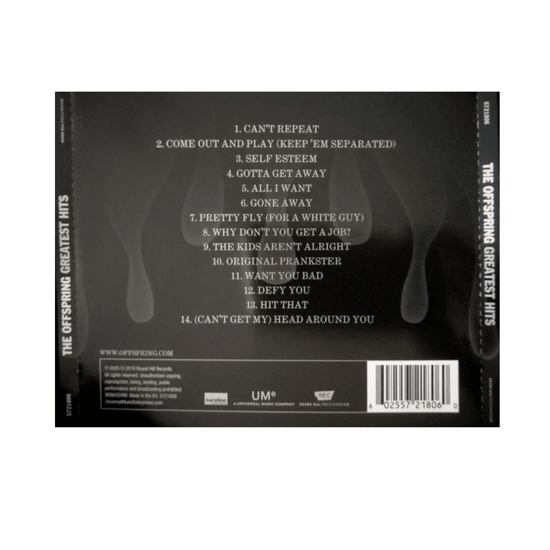 The Offspring Greatest Hits Cd2