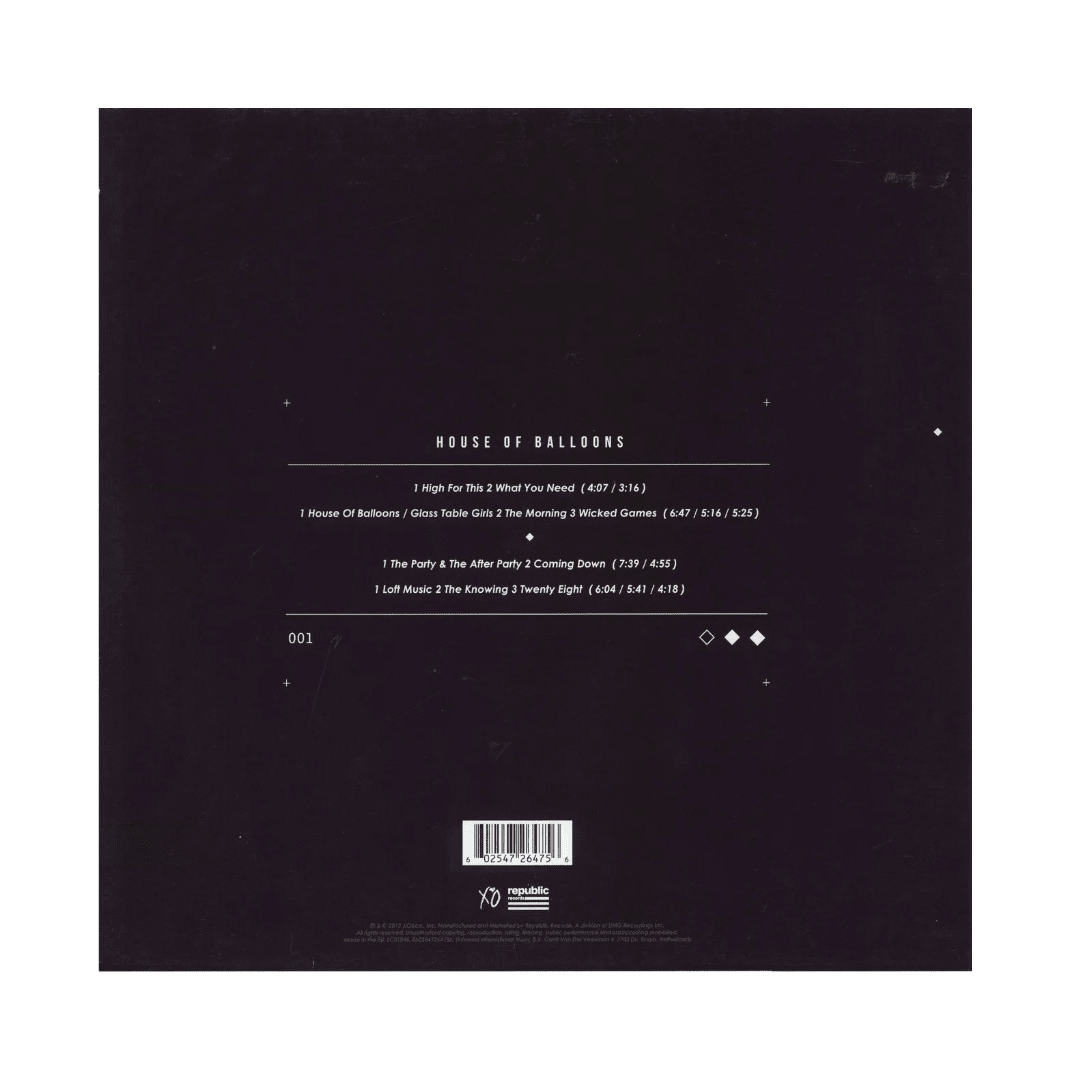 The Weeknd House Of Balloons Vinilo2