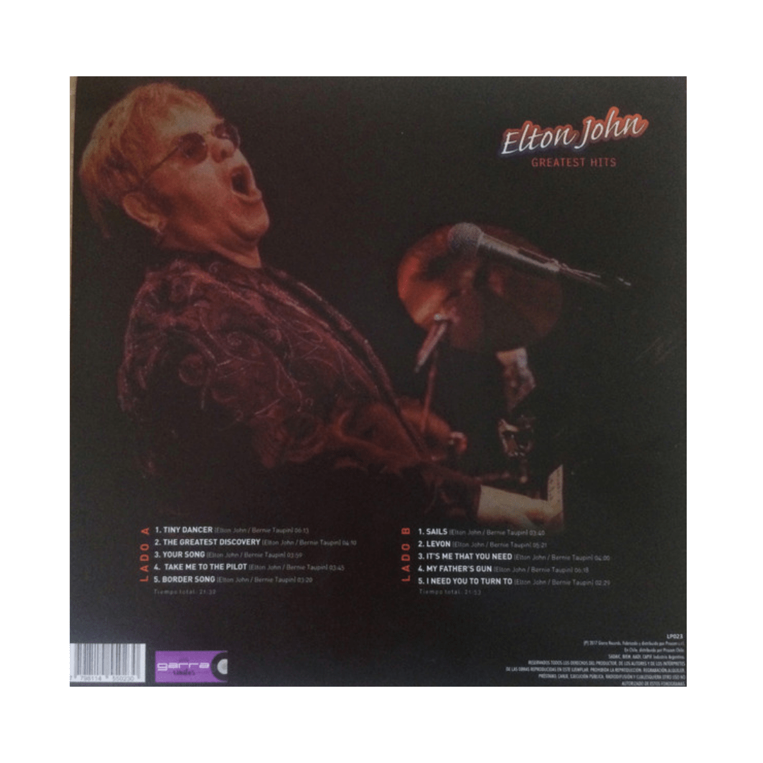 Elton John Greatest Hits Vinilo2