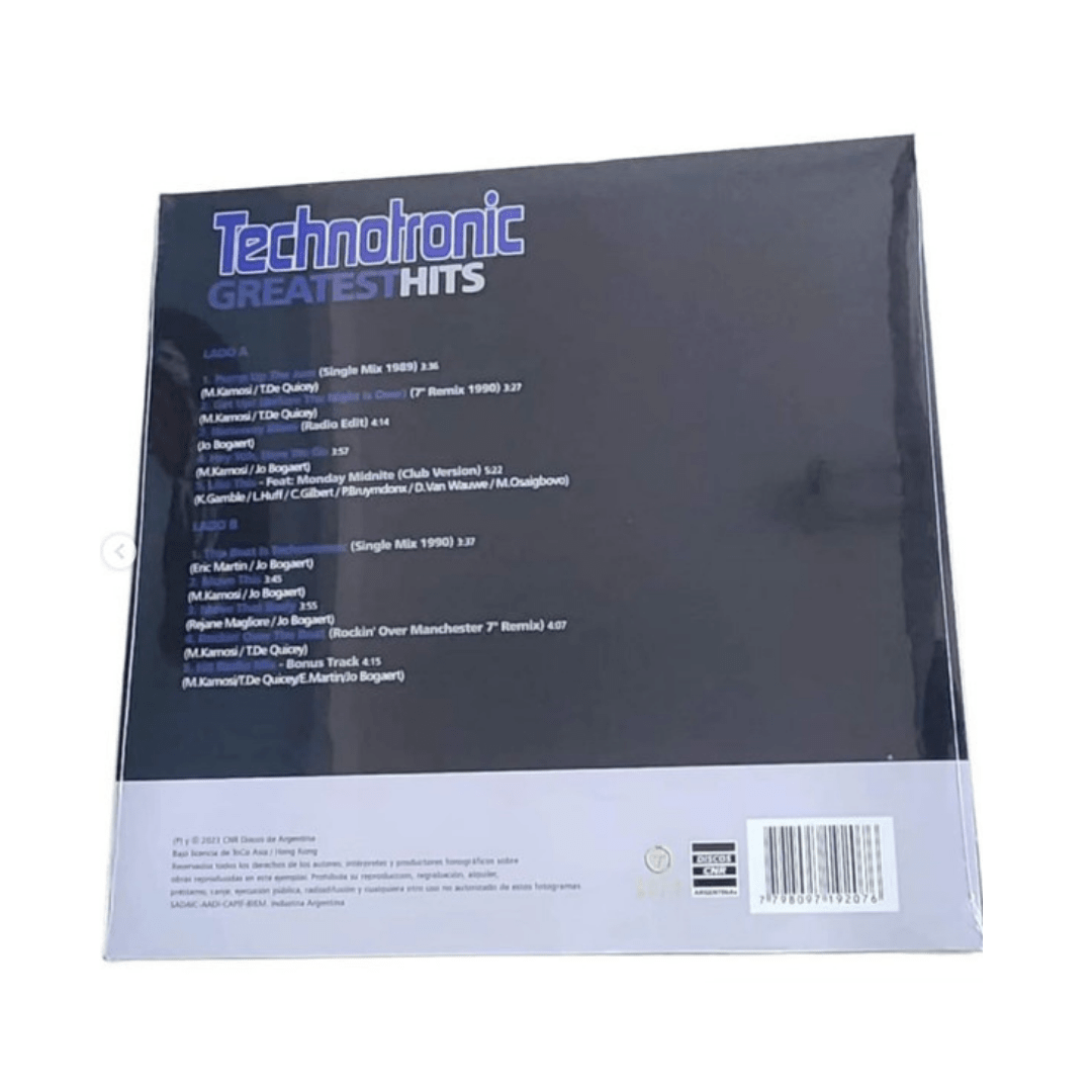 Technotronic Greatest Hits Vinilo2