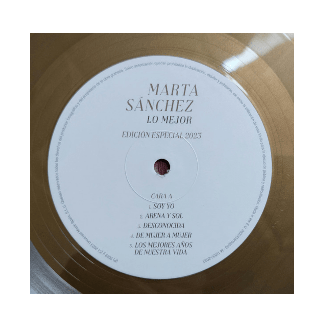 Marta Sánchez Lo Mejor Vinilo3