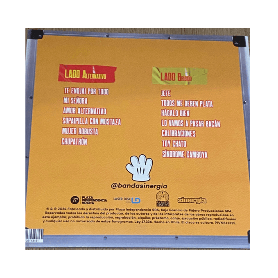 Sinergia Grandes Éxitos Del Metal Pájaro vinilo2