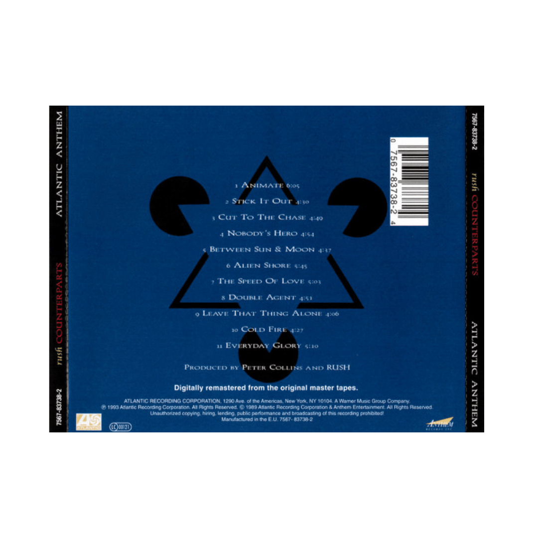 Rush Counterparts cd2