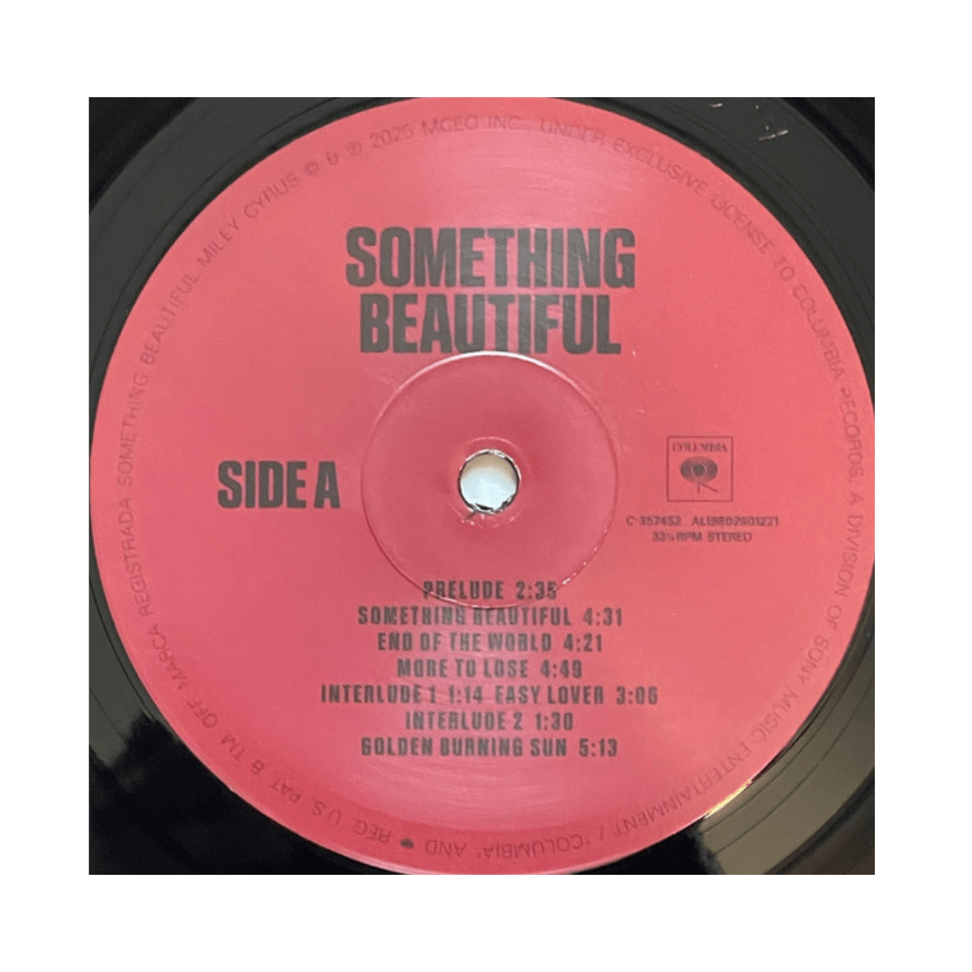 Miley Cyrus Something Beautiful Vinilo3
