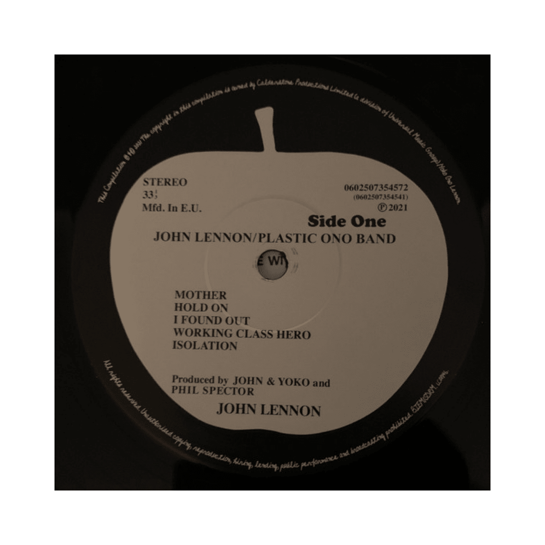 John Lennon Plastic Ono Band Vinilo3