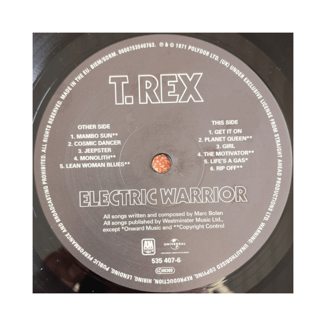 T. Rex Electric Warrior Vinilo3