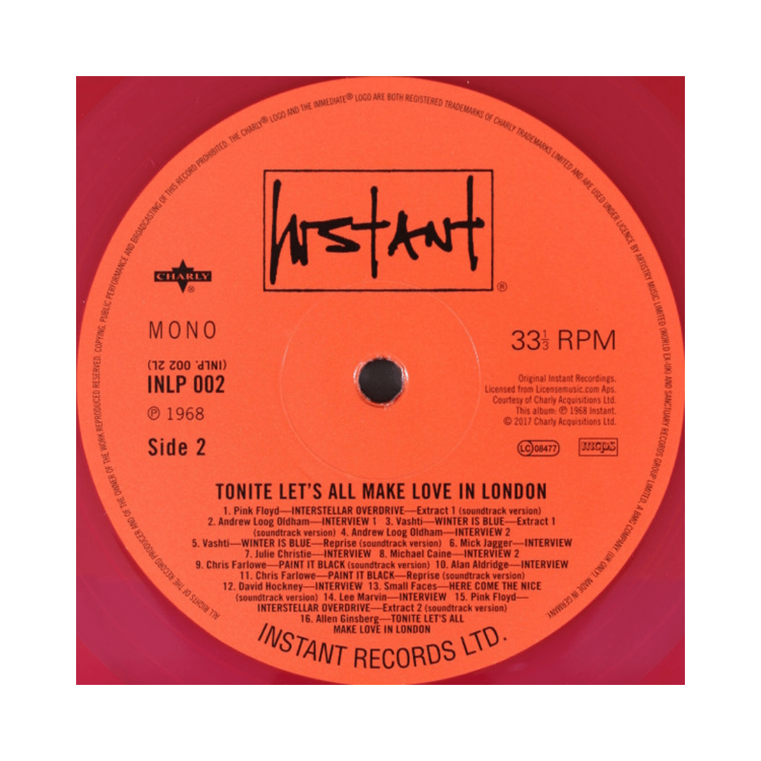 Tonite Let's All Make Love In London Vinilo4