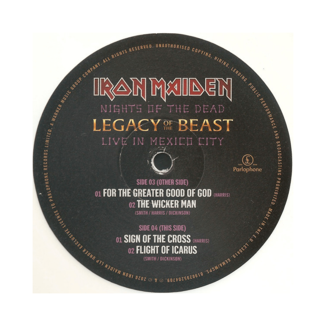 Iron Maiden Nights Of The Dead, Legacy Of The Beast Vinilo3
