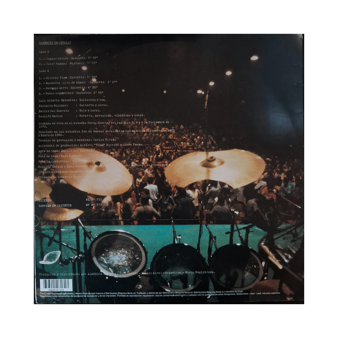 Almendra Almendra En Obras/2 Vinilo2